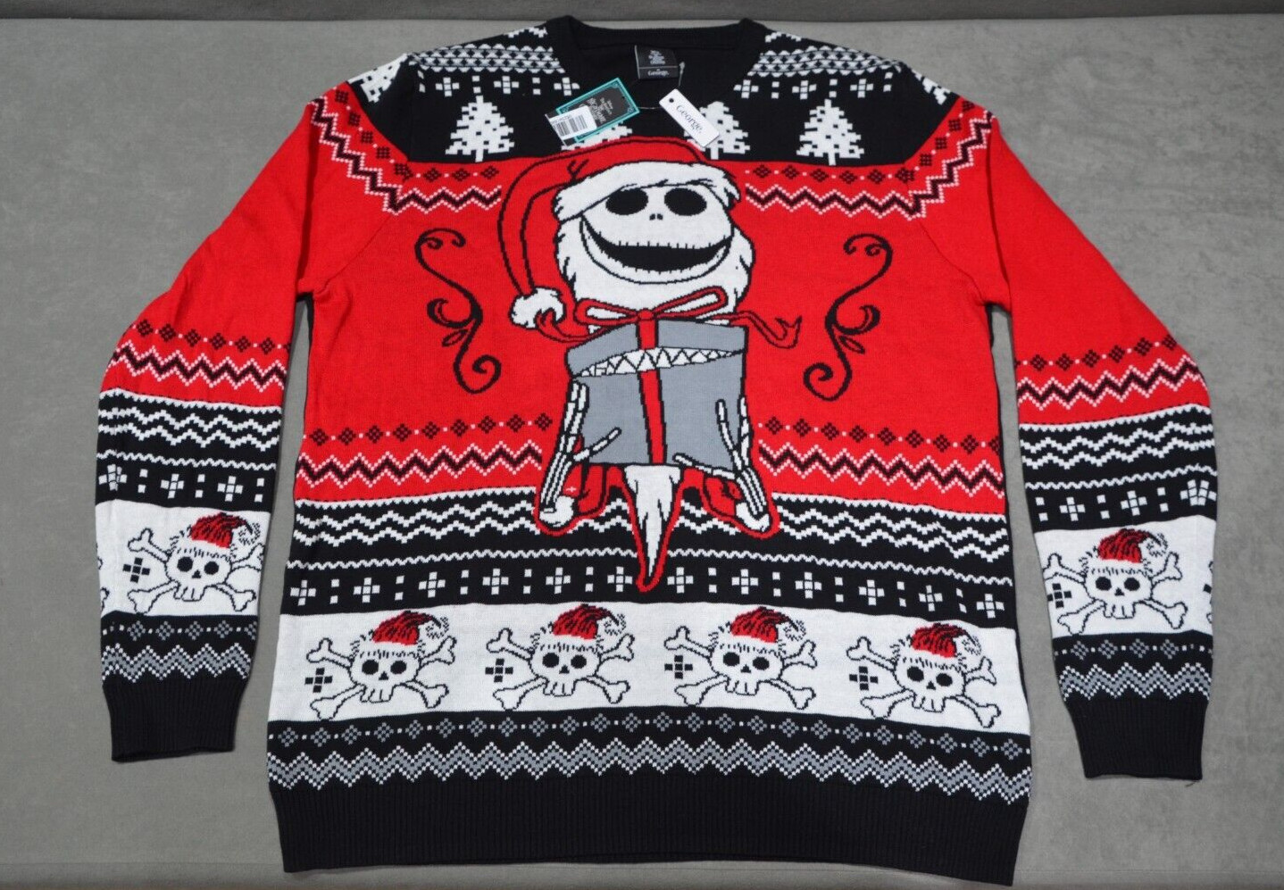 Disney Nightmare Before Christmas Knitted Jumper XL X-Large 45-47"" 114-119cm