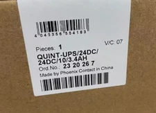NEW Phoenix Contact QUINT-UPS/ 24DC/ 24DC/10/3.4AH 2320267 Module