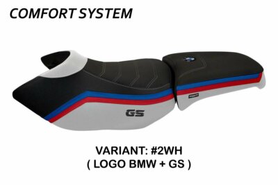 BMW R 1200 GS Adventure 2006-2012 Tappezzeria Italia Sitz Abdeckung Weiß 384
