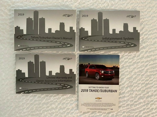 2019 CHEVROLET TAHOE SUBURBAN OWNERS MANUAL SET + INFOTAINMENT NEW