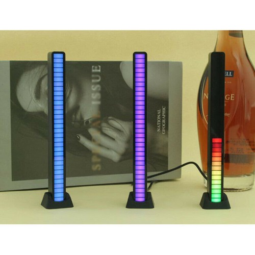 32LED RGB Voice Sound Activated Rhythm Bar Music Car Light Party Strip Tube Lamp - Picture 6 of 14
