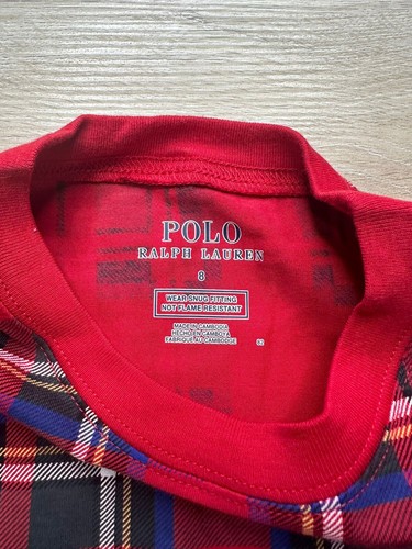 NWOT Polo Ralph Lauren Kids Multicolor 4T Plaid Jersey Pajama Sleep Set 2 Pieces - Picture 4 of 6