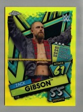 ZACK GIBSON - 2021 TOPPS CHROME WWE SLAM ATTAX YELLOW REFRACTOR S#/99