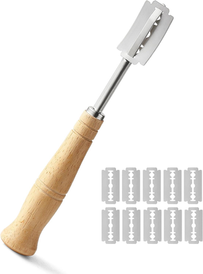 Bread Lame Dough Scoring Tool With Fixed Stainless Steel Blade & Ergonomic ABS Handle - For Sourdough & Artisan Baking