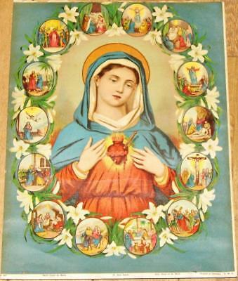 Set of 3 Sacred Heart of Jesus Immaculate Heart of Mary Chaste Heart of St Joseph Printable Wall Art Catholic Home Decor Catholic Printables