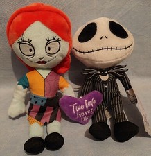 Disney Nightmare Before Christmas   Jack & Sally Plush Toy Dolls  New with Tag