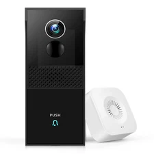 Wireless Video Doorbell Camera 1080P FHD with Chime Battery Wi-Fi Door Camera