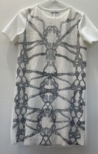 Zara Woman Chain White Sheath Dress Size Small