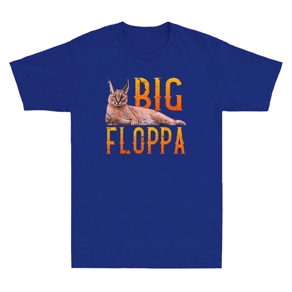 Big Floppa Meme Cat Caracal T-Shirt, Cool Funny Cats Caracals Glasses Gift,  Wild Animals Lover Birthday Christmas Presen