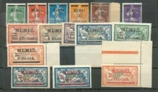 Memel 18/33 Luxury Single Values Set** MNH Postfranco (M0365)