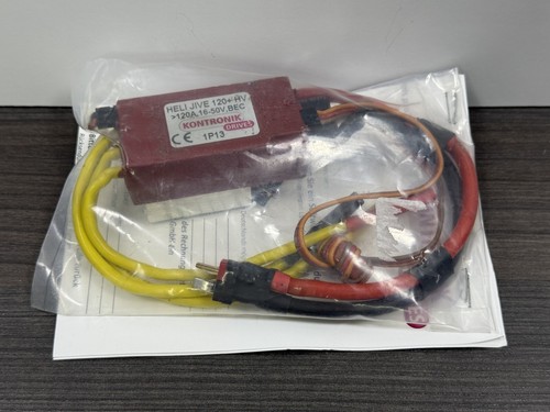 NOS ~ RC Helicopter HELI JIVE KONTRONIK JIVE 120A HV 16-50 V, BEC ESC