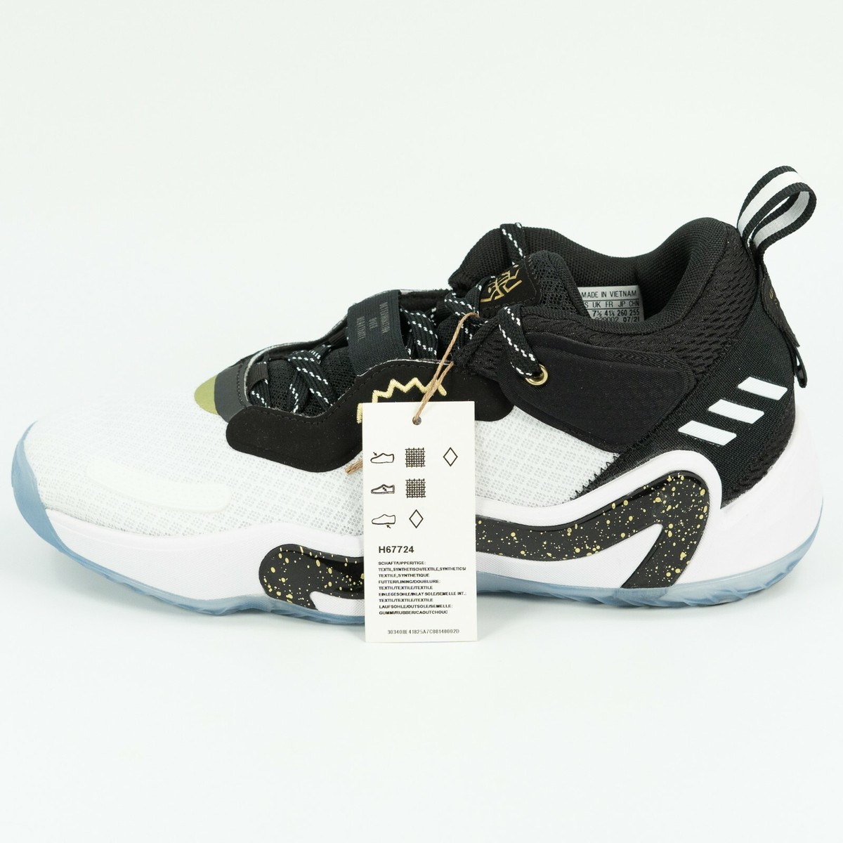 Adidas D.O.N. Issue #3 \'Gold Medal\' H67724 Basketball size 8 M / 9 W adidas D.O.N. Issue #3 White Gold Metallic for Sale  main image 4
