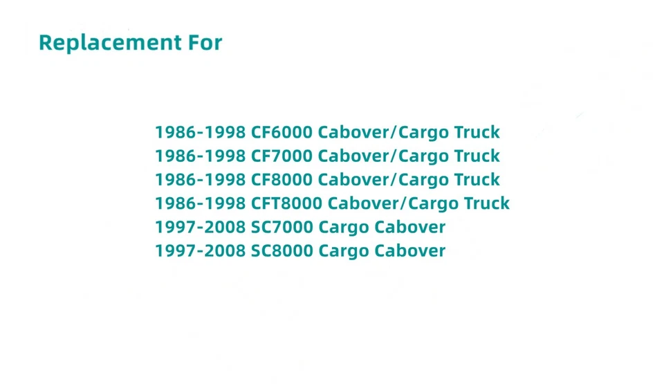 Vidrio de ventana de puerta lateral izquierda/conductor para 86-08 CF6000 CF7000 CF8000 SC7000 SC8000 Foto 2 de 3