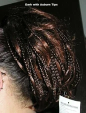 Short Clip on Hair Piece with micro braids NWT Your CHOICE OF COLOR