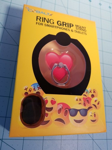 Kobalt Marke: Rot Emoji Herz Ring Griff, Halterung & Ständer für Smartphones & Tablets - Bild 2 von 9