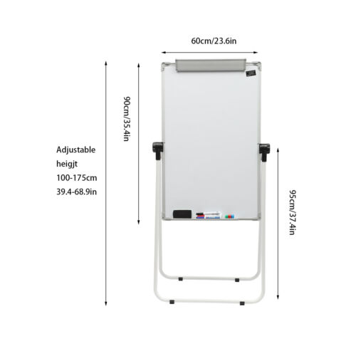 36× 24 White Board Whiteboard with Stand Magnetic Dry Erase Board Double Sided - Picture 2 of 22