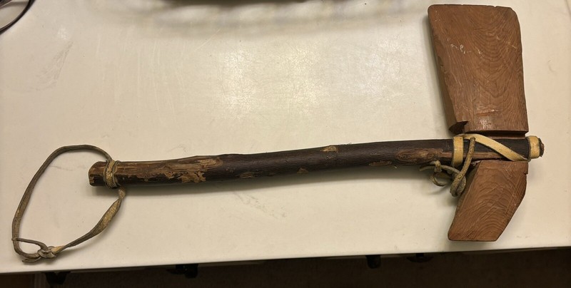 VTG HandCrafted Wood Tomahawk Toy Hatchet