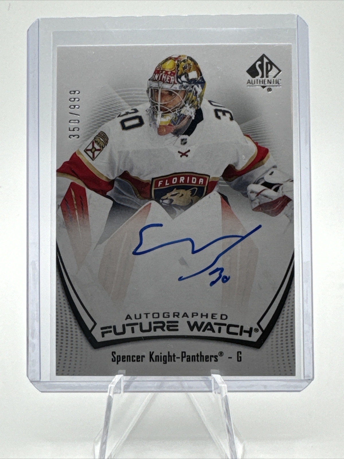 21-22 SP AUTHENTIC FUTURE WATCH ROOKIE AUTOGRAPH SPENCER KNIGHT AUTO FW RC #/999