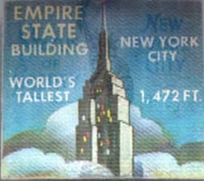 Empire State Building / Statue of Liberty VARI-VUE Small Lenticular Flicker