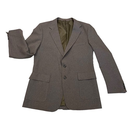 Levi's 70s 80s ACTION SUIT テーラードジャケット 42 Vtg Levis Action Suit Mens 42L Brown 2PC Set 70s Disco Mod Blazer