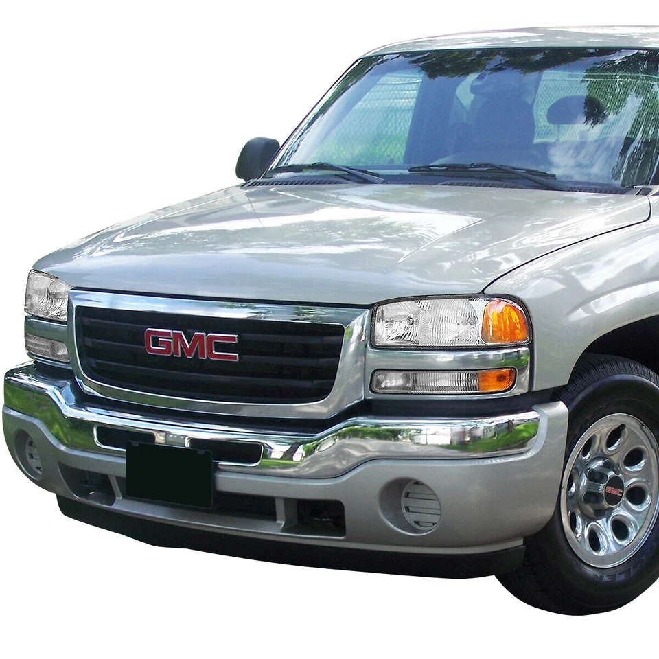 PARA 99-06 GMC SERRA/YUKON LENTE ESTILO OE CROMADO ÂMBAR FAROL DE SINAL DE CANTO - Imagem 2 de 4