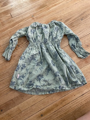 Eternal Creation Girl Dress 12-18mo Long Sleeved Adorable Dress Green And Blue - Picture 5 of 6