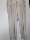 MEN'S UNDER ARMOUR PLEATED GOLF PANTS 38X30 38R STONE LIGHT KHAKI 100% POLYESTER — photo 1