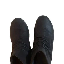 Cloudsteppers by Clarks Black Sillian Sway Ankle Boot Hook & Loop Women's 11 M