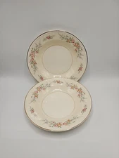 Homer Laughlin "Ferndale" 8 3/8 Inch Rimmed Soup Bowl-Set of 2