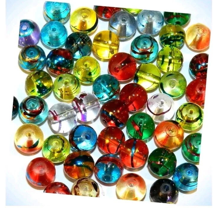 50 PIEZAS Cuentas Sueltas Gema Color Surtido para Pulsera Collar Hágalo Usted Mismo Fabricación de Joyas Foto 2 de 3