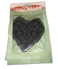 New Rubber Stampede Stamps Curve Decor Stamping Art Ornate Heart