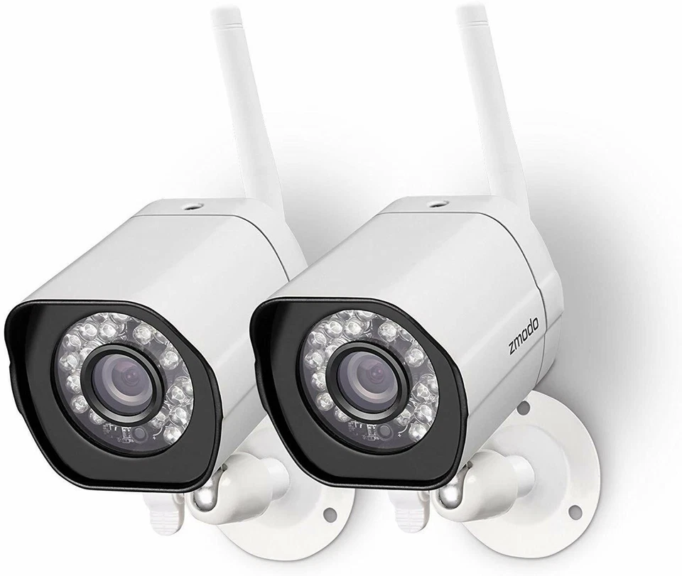 Zmodo 1080P 2 Pack Smart Security Camera WiFi Outdoor Security Camera Metal case - Image 3 of 4