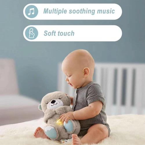Oso de peluche musical LED máquina de sonido música luz y movimiento de respiración rítmica - Imagen 15 de 39