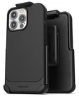 iPhone 13 Pro Max Belt Clip Case, Slim Grip Phone Cover with Holster - Black