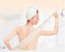 3 PACK JAPANESE Microfiber PILE Exfoliating BODY WASH Towel Cloth 10"x40"