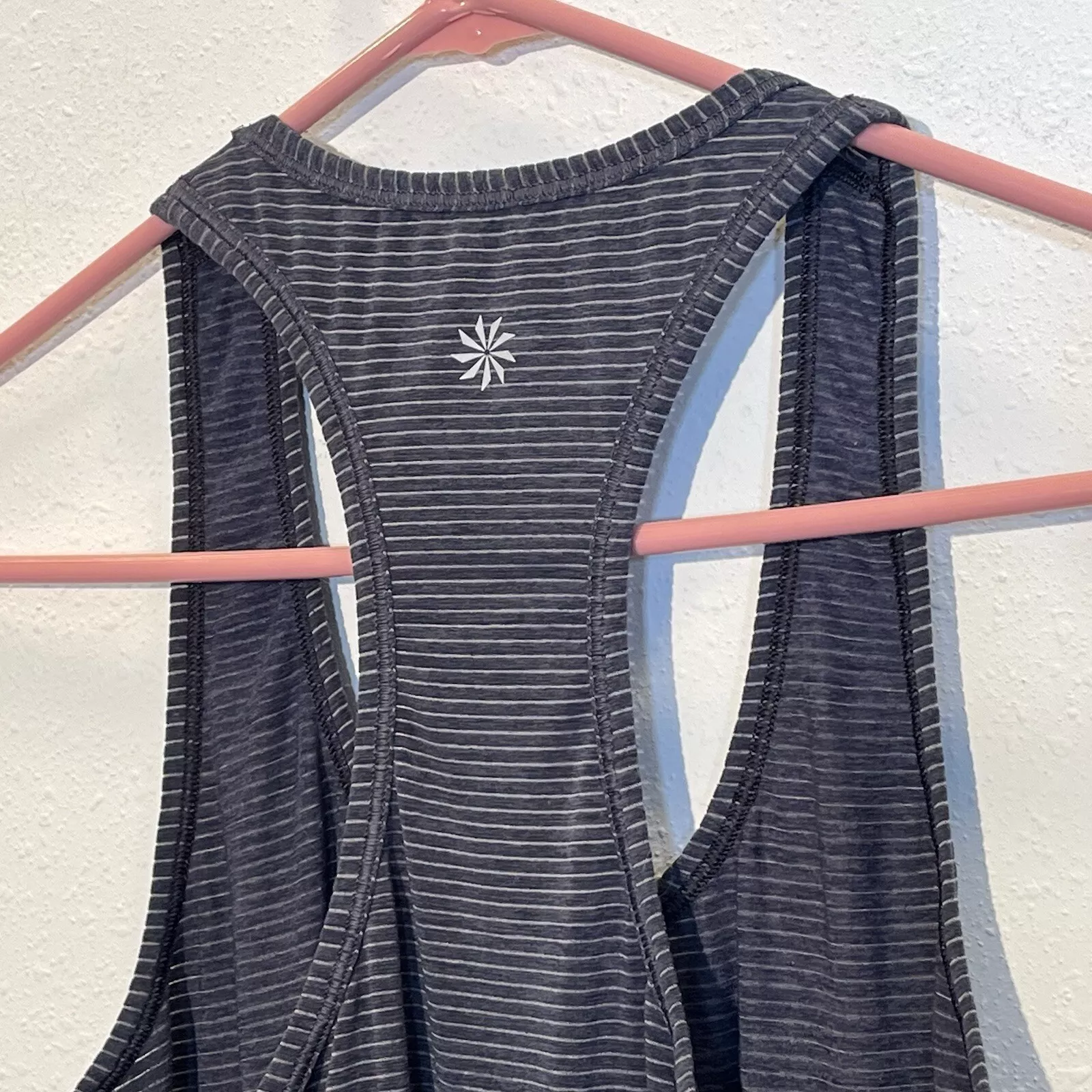 athleta chi flint striped racerback yoga athletic gym tank-top