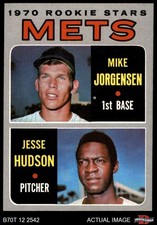1970 Topps #348 Mike Jorgensen / Jesse Hudson Mets RCs RC 8 - NM/MT