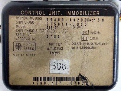 zündanlassschalter startschalter 889296 HYUNDAI H 100 FURGONETA 1994