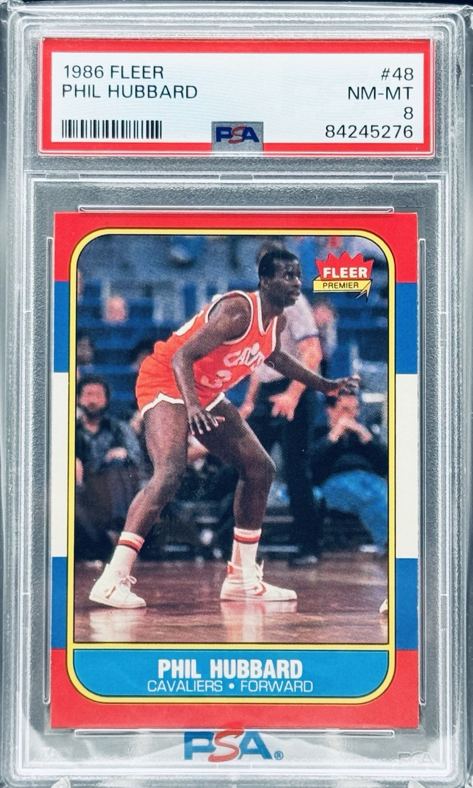 1986 FLEER PHIL HUBBARD PSA 8 #48