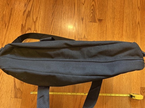 Apple Vintage Logo Canvas Briefcase Black Employee Laptop Tote Apps Bag 90s - Picture 4 of 16