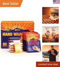 Hand Warmers Disposable 200/150/100/50/30 pcs, Up to 13 Hours of Heat Body Wa...