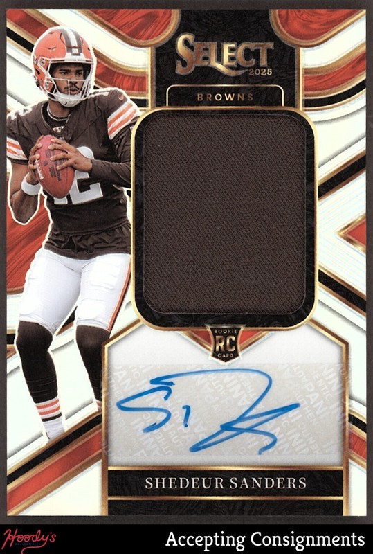 2025 Select Prizm #7 Shedeur Sanders RC ROOKIE JERSEY AUTO 201/249