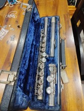 WT Armstrong Silver Flute Model 104 With Case Untested