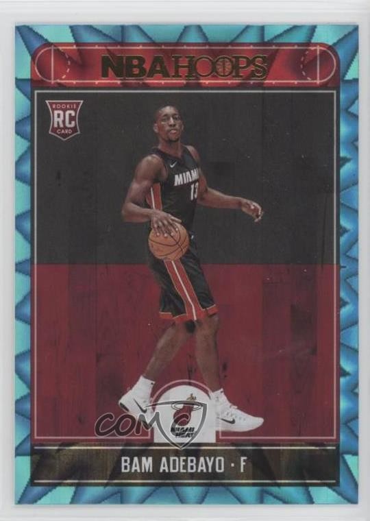 2017-18 Panini NBA Hoops Teal Explosion Bam Adebayo #264 1u6