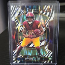 2025 Panini Select Prizm Concourse Jaylin Lane #89 Commanders Football ZEBRA