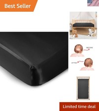 Luxurious Satin Crib Sheet Perfect for Babies with Sensitive Hair, 52''x28''
