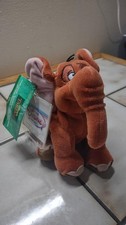 Disney Store 8" tarzan Talking Tantor the Elephant Bean Bag Plush w/Tags Works 