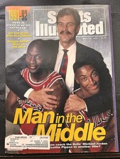 🏀Sports Illustrated Michael Jordan Scottie Pippen Phil Jackson November 11 1991