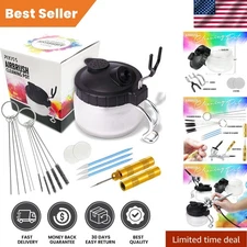 Essential Airbrush Cleaning Kit: Glass Pot, Needles, Brushes & Filters Included