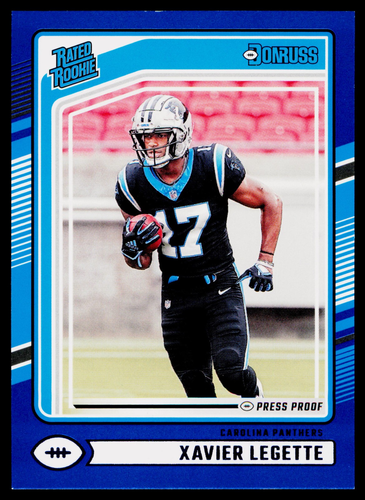 2024 Donruss #323 Xavier Legette Press Proof Blue I3